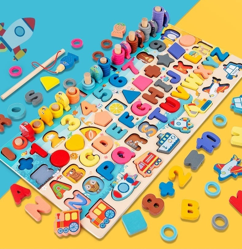 Montessori Wooden Alphabet Puzzle – Educational ABC Learning Toy for Toddlers & Kids 🔤🌿