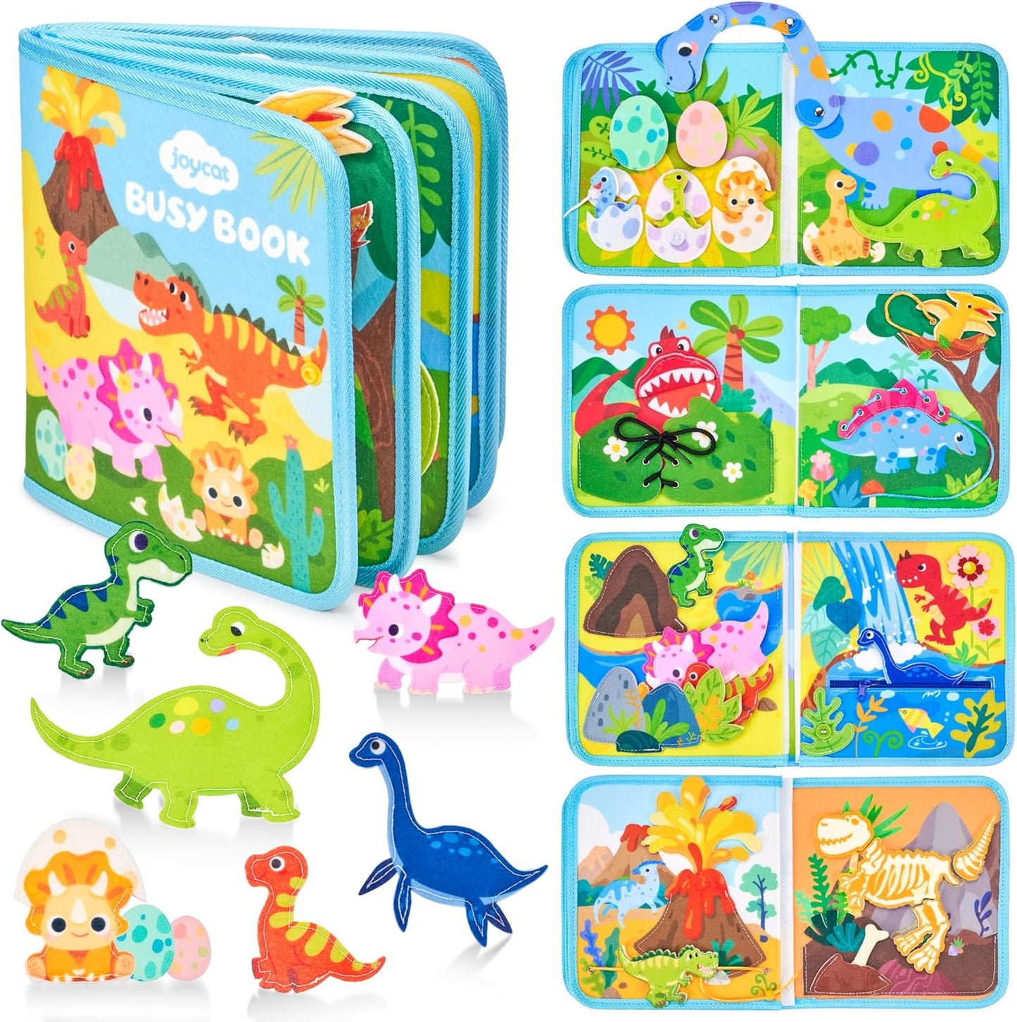 Montessori Educational Dinosaur Book for Kids | Learn Through Play
