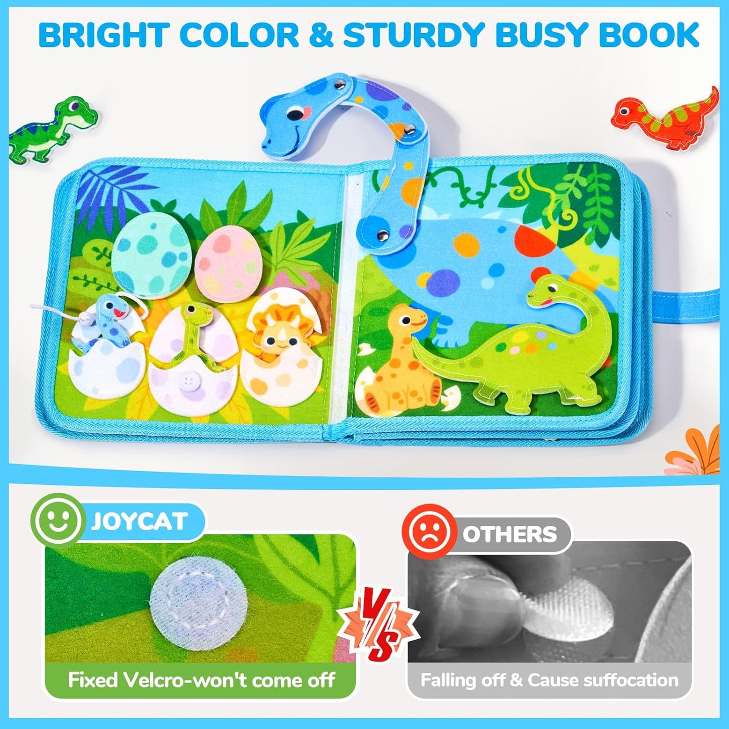 Montessori Educational Dinosaur Book for Kids | Learn Through Play