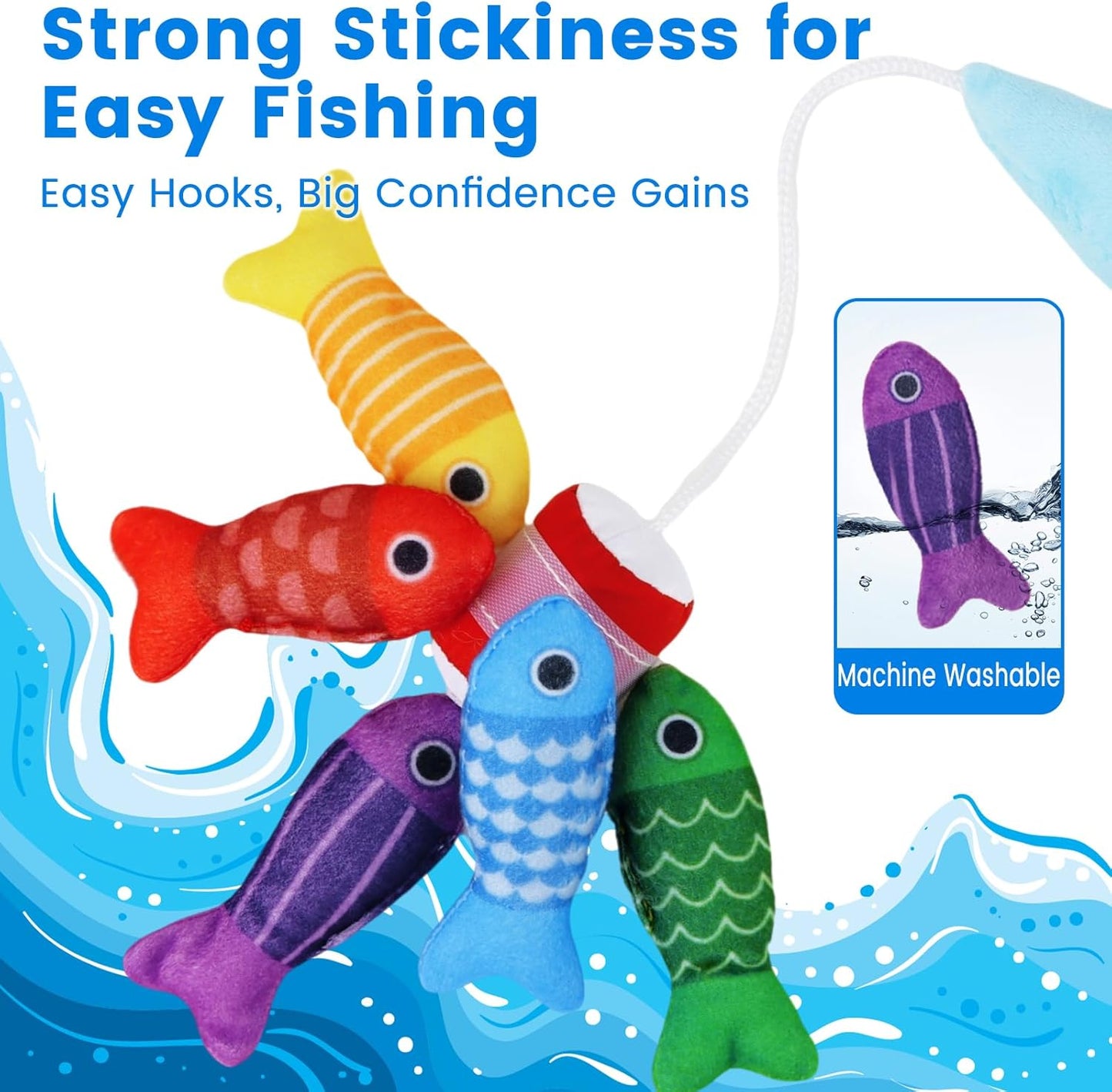 Montessori My First Fishing Set – Wooden Magnetic Fishing Game for Kids