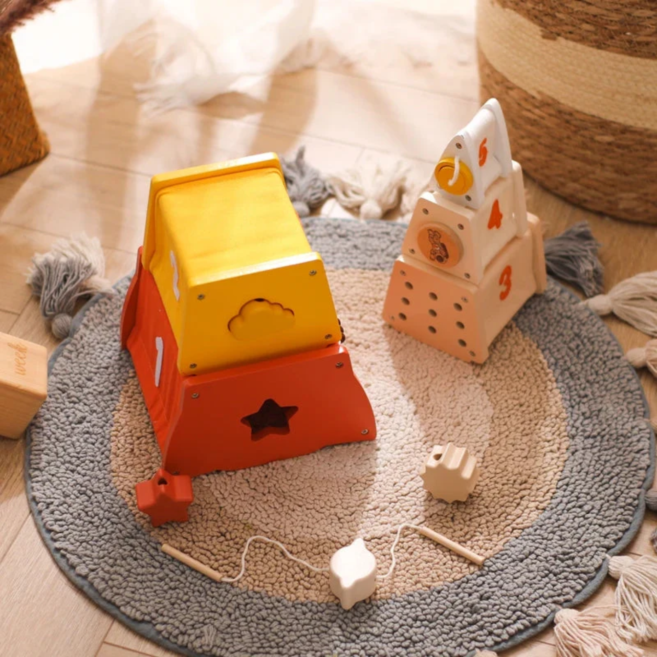 Montessori Educational Construction Blocks