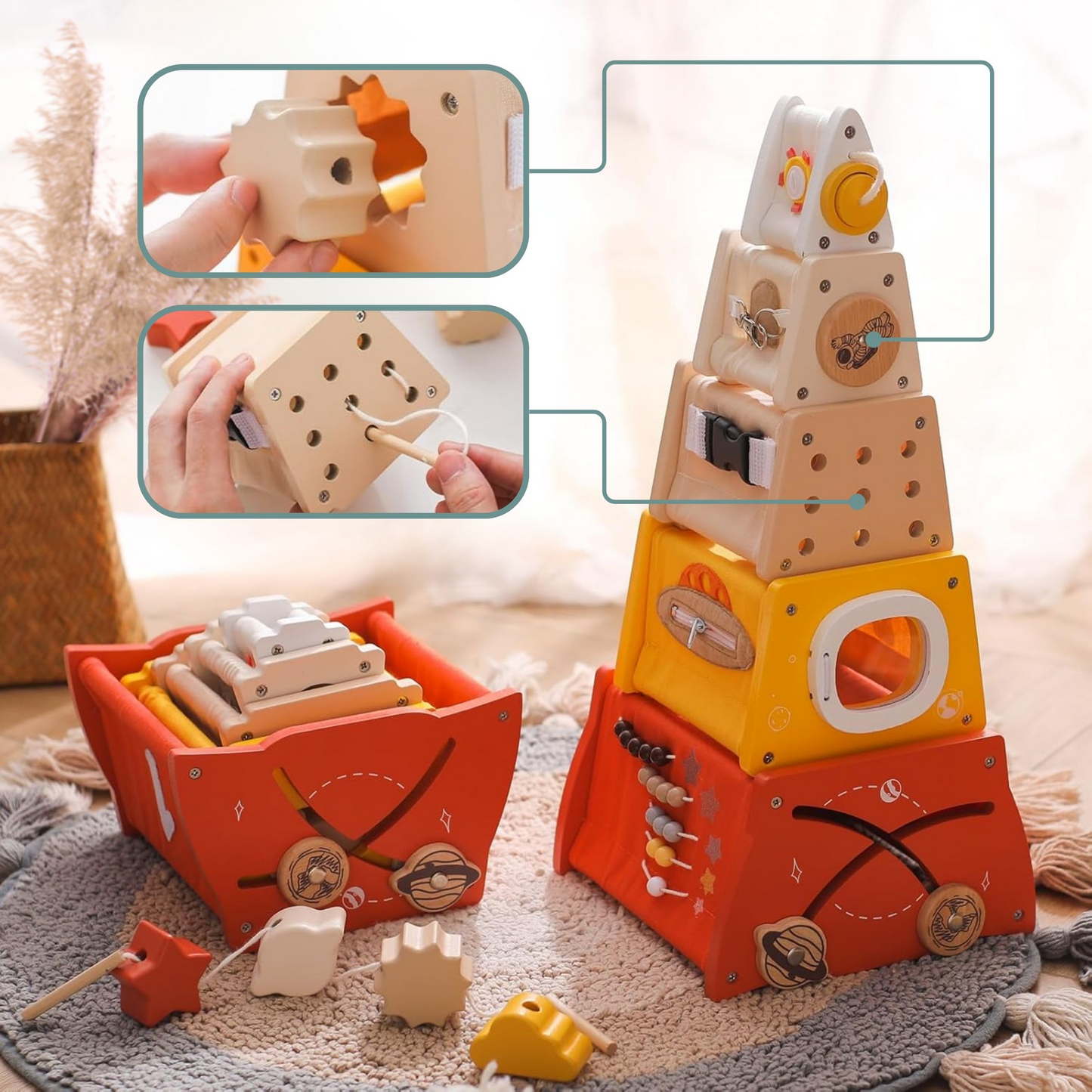 Montessori Educational Construction Blocks