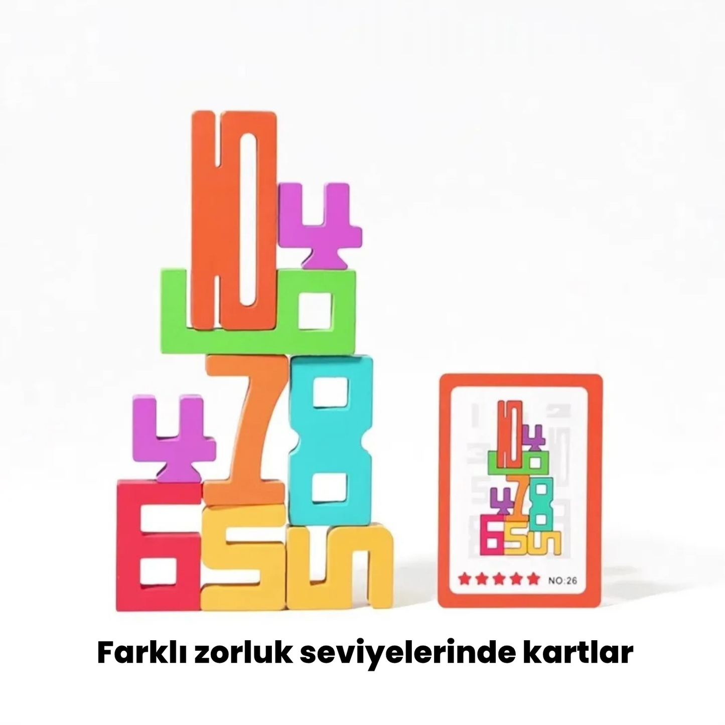 Montessori Educational Wooden Number Blocks
