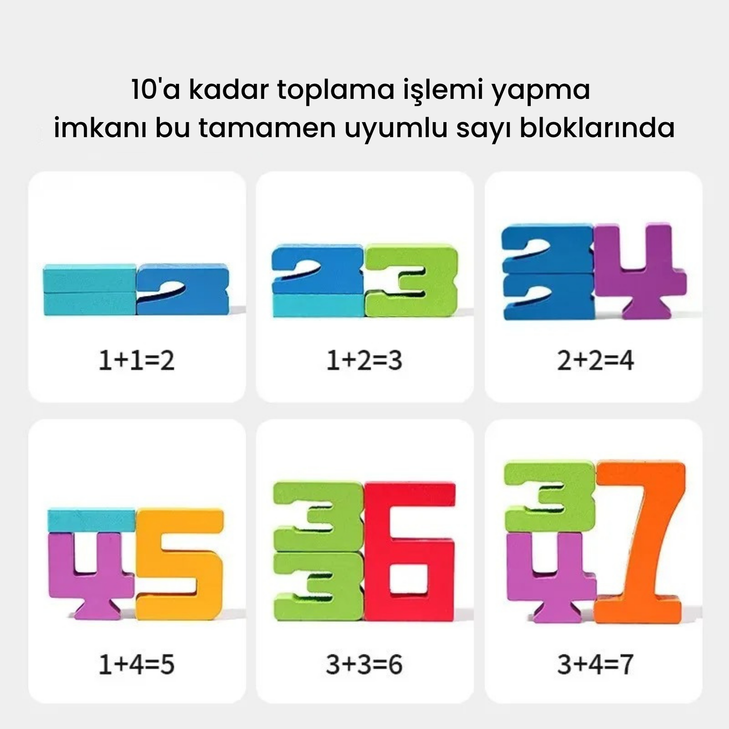 Montessori Educational Wooden Number Blocks