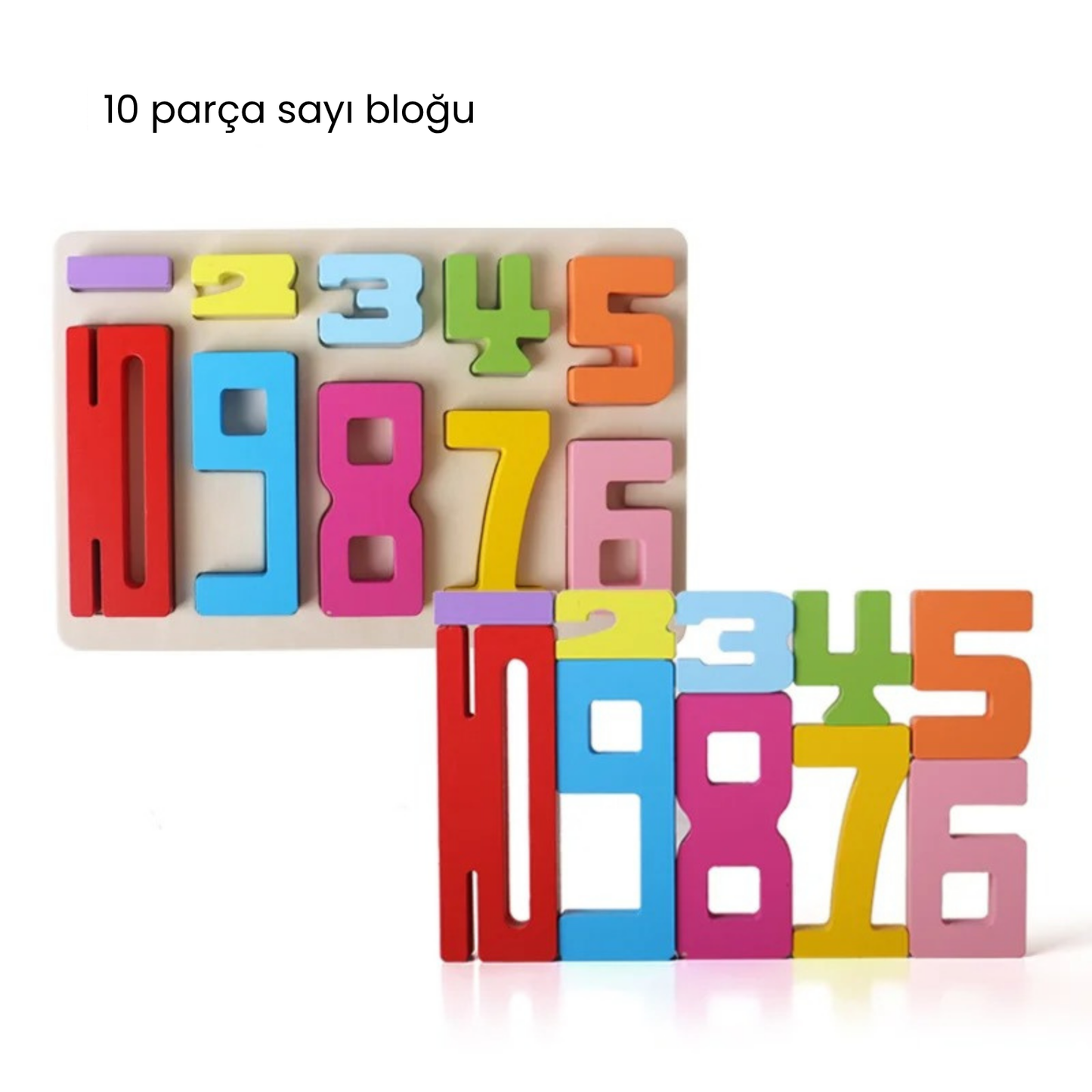 Montessori Educational Wooden Number Blocks