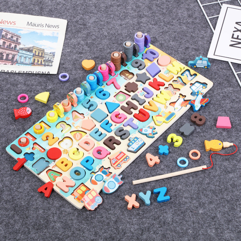 Montessori Wooden Alphabet Puzzle – Educational ABC Learning Toy for Toddlers & Kids 🔤🌿