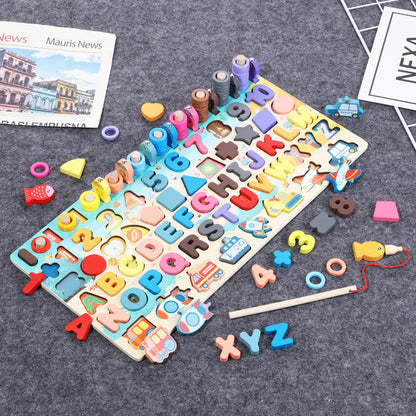 Montessori Wooden Alphabet Puzzle – Educational ABC Learning Toy for Toddlers & Kids 🔤🌿