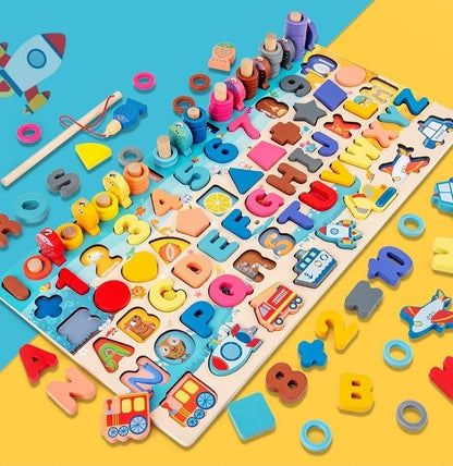 Montessori Wooden Alphabet Puzzle – Educational ABC Learning Toy for Toddlers & Kids 🔤🌿